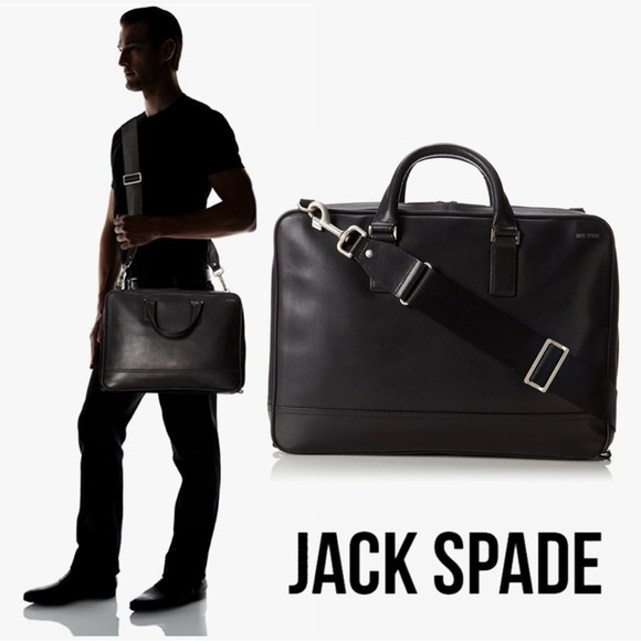 Jack Spade Bags Jack Spadefulton Darrow Black Leather Briefcase